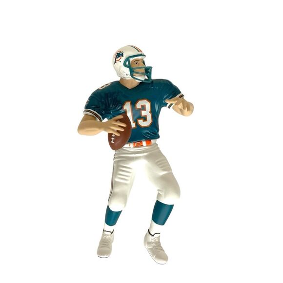 Hallmark Keepsake Dan Marino Christmas Ornament 1999 Miami Dolphins Blue White - Picture 1 of 7
